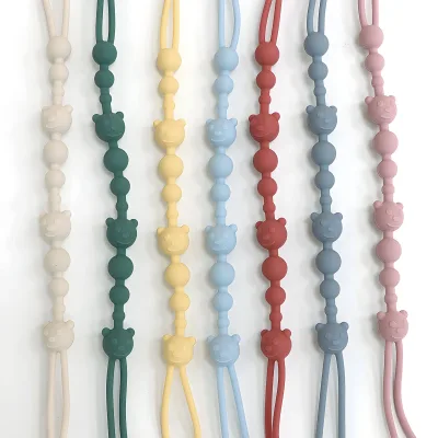 Attache-tétine en silicone pour poussette – image 3
