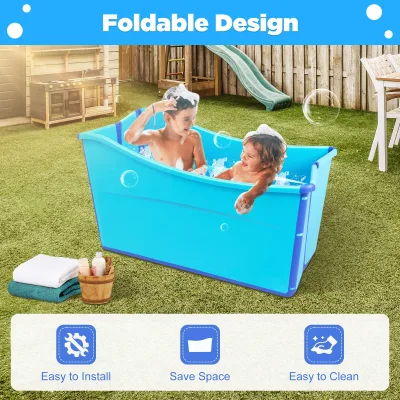 Baignoire pliable avec siège, adultes et enfants – image 2
