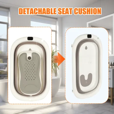 Baignoire pliable bébé avec thermomètre – image 2