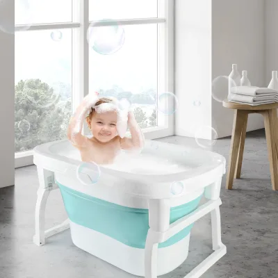 Baignoire pliante pour bébé avec pieds – image 3