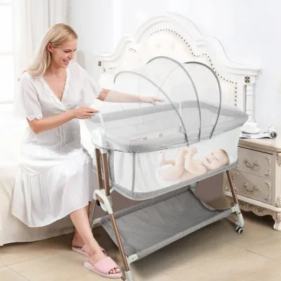 Berceau cododo en métal avec matelas