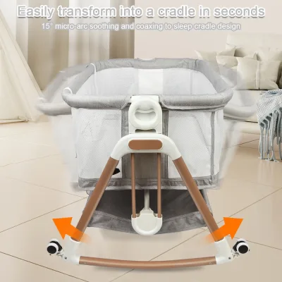 Berceau cododo en métal avec matelas – image 2