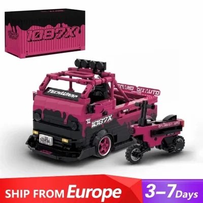 Blocs de construction camion et moto, 604 pièces