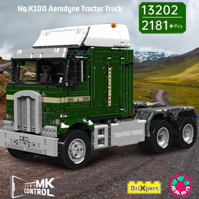 Camion tracteur télécommandé en blocs de construction – image 3