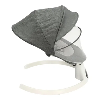 Chaise à bascule électrique bébé grise