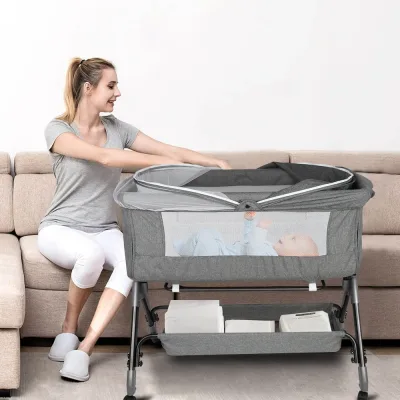 Lit bébé 3 en 1 réglable avec moustiquaire – image 3