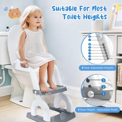 Réducteur de toilette enfant avec marches – image 2