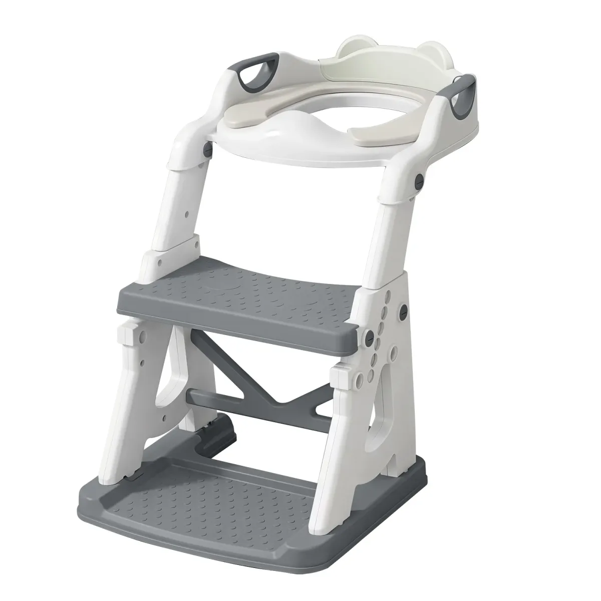 Réducteur de toilette pliable avec marchepied