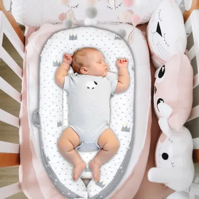 Siège de sol bébé en coton, portable et réglable