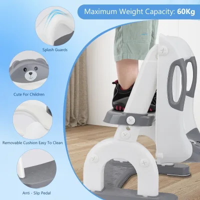 Siège de toilette enfant pliable avec marches – image 3