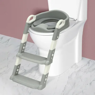 Siège de toilette pliable avec marches pour enfant – image 2