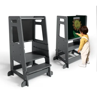Tour d'apprentissage en bois de pin pour enfant
