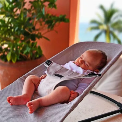 Transat bébé à bascule avec barre de jeux – image 3