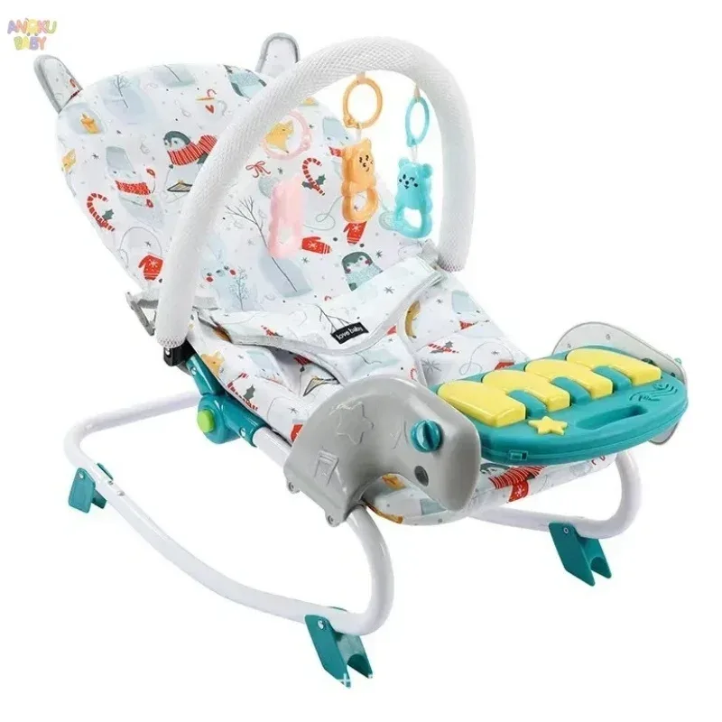 Transat bébé à bascule blanc réglable