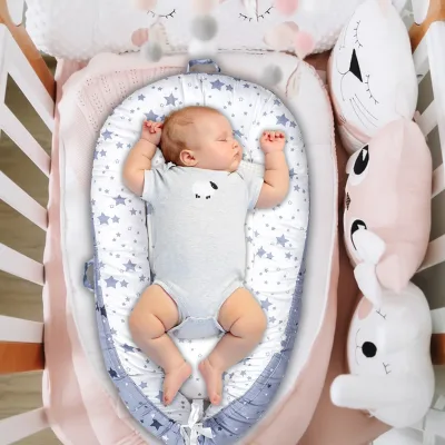 Transat portable bébé en coton, housse lavable – image 3