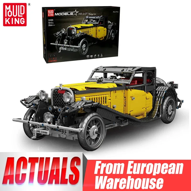 Voiture vintage en blocs de construction