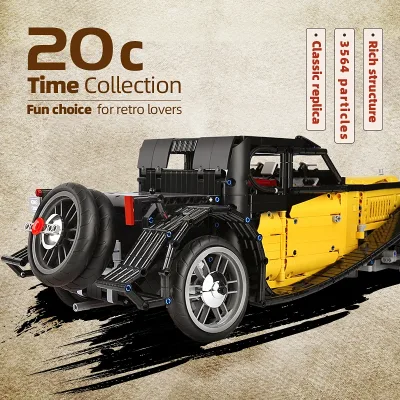 Voiture vintage en blocs de construction – image 2
